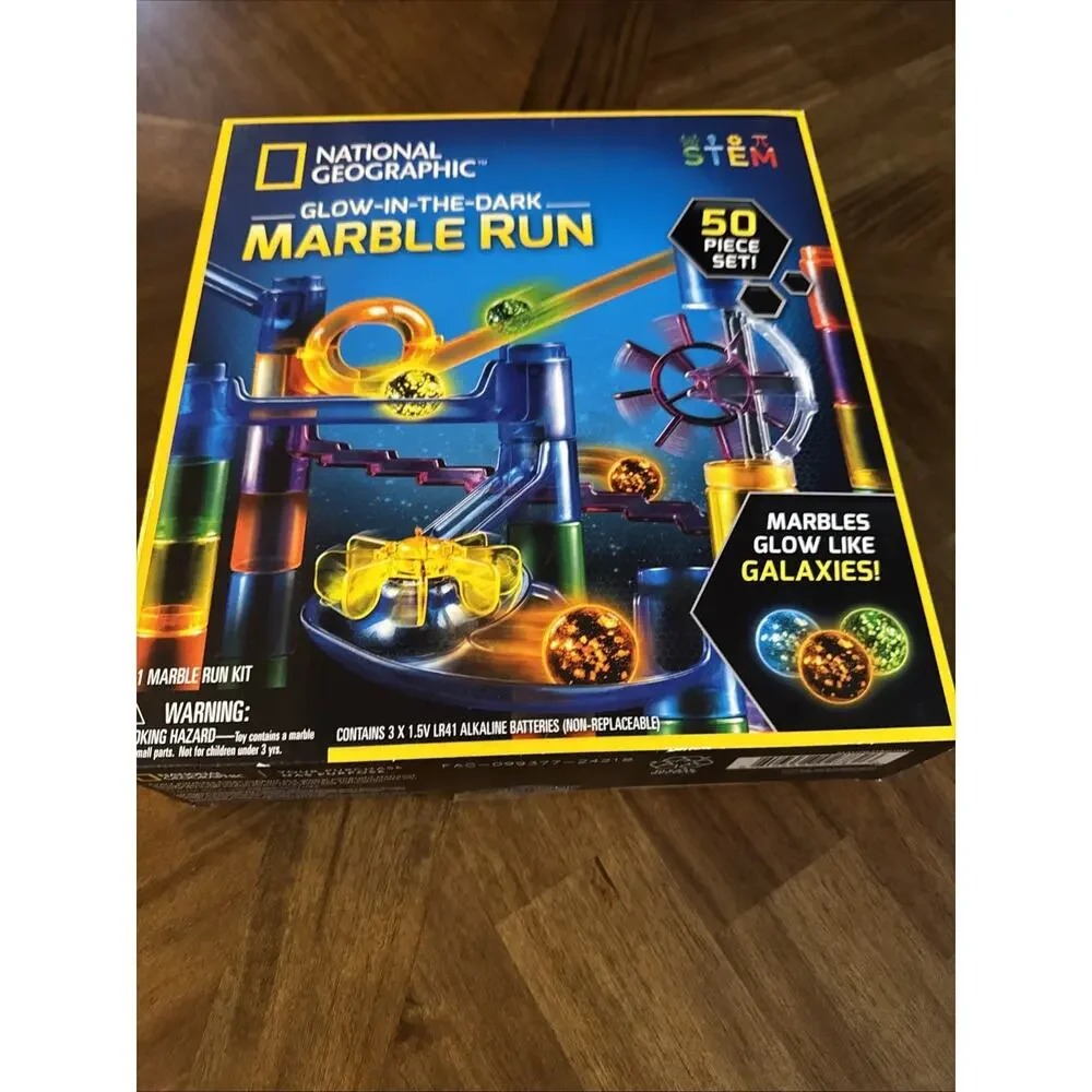 National Geographic Glow-In-The-Dark Marble Run